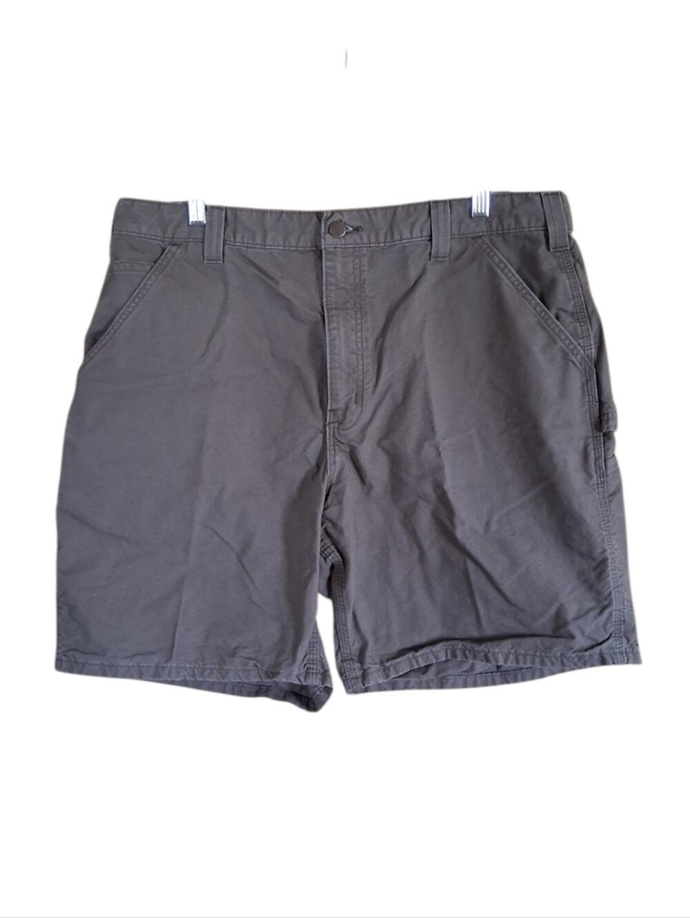 Carhartt Canvas Work Carpenter Shorts Original Fit Green Size 38